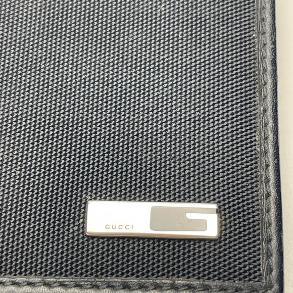 GUCCI G Logo Men's Slim Long Wallet/Bi-fold - Black - Preowned - Picture 12 of 13